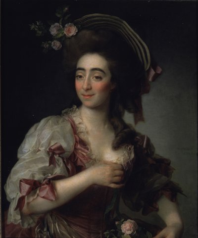 Retrato de la cantante de ópera Anna Davia Bernucci, 1782 de Dmitri Grigorievich Levitsky