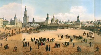 Catedral de San Basilio vista desde el Kremlin (detalle) de Dmitri Indieitzeff