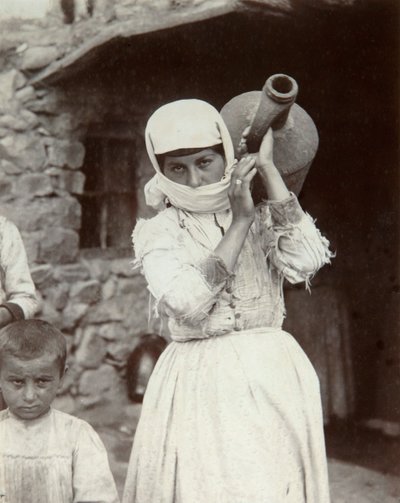 Chica campesina armenia, Ereván, Armenia, 1880s de Dmitri Ivanovich Yermakov