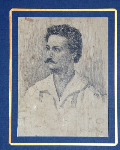 Retrato del Decembrista Sergey Krivtsov 1802-1864 de Dmitri Petrovich Oznobishin