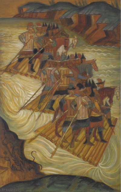 Cruzando el río de Dmitri Semyonovich Stelletsky