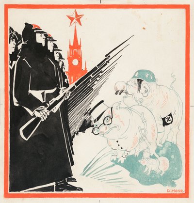 Cerdos nazis detenidos en las puertas del Kremlin por el Ejército Rojo de Dmitri Stachievich Moor
