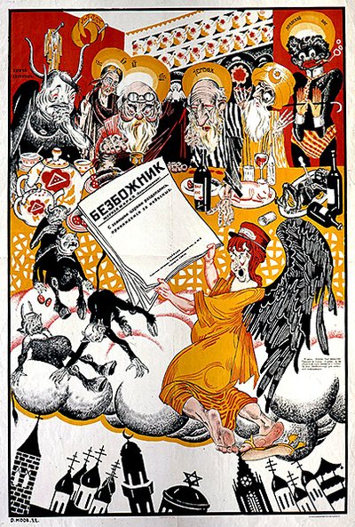 Póster publicitario del diario antirreligioso 
