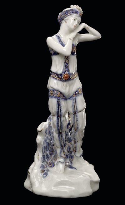Tamara Karsavina (1885-1978) como Zobeide en el Ballet Scheherazade de N. Rimsky-Korsakov de Dmitry Iosifovich Ivanov