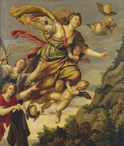 Ascensión de Santa María Magdalena. Alrededor de 1620 de Domenichino