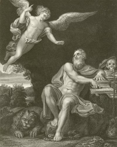 San Jerónimo con el ángel de Domenichino