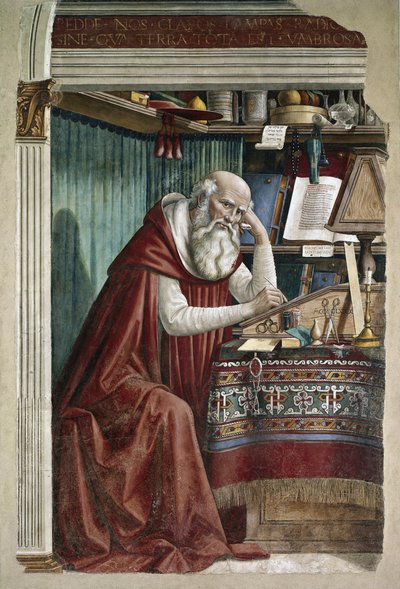 San Jerónimo en su estudio de Domenico Ghirlandaio