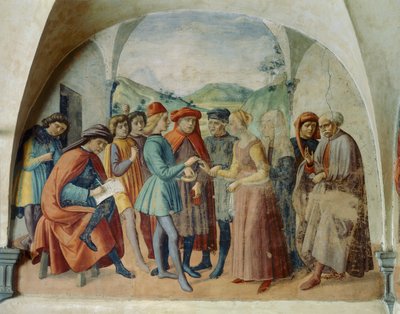 La dote de la novia de Domenico Ghirlandaio