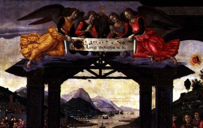 La adoración de los magos, 1488 (detalle) de Domenico Ghirlandaio