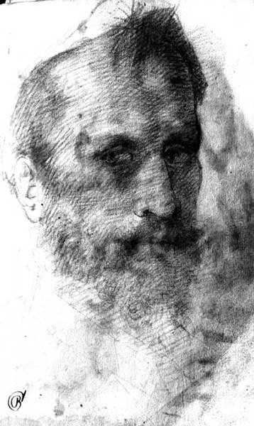 Hombre con barba de Domenico Beccafumi