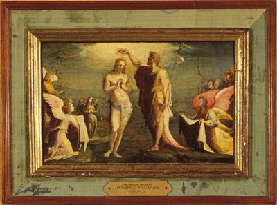 Beccafumi - El Bautismo de Cristo, 1528 de Domenico Beccafumi