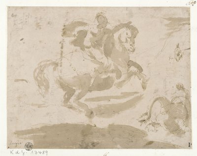 La lucha de San Jorge contra el dragón de Domenico Beccafumi