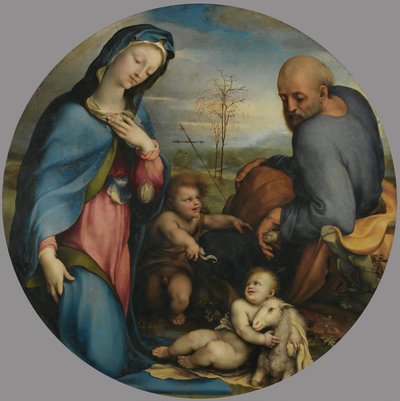 La Sagrada Familia con el niño San Juan de Domenico Beccafumi