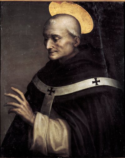 San Antonio bendiciendo de Domenico Beccafumi