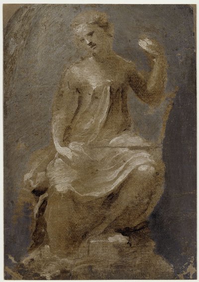 Figura femenina entronizada (Amor Patriae) de Domenico Beccafumi