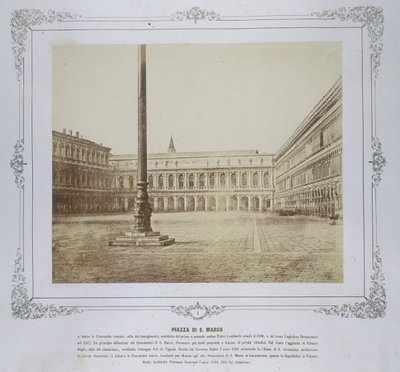 Piazza San Marco, c.1855 de Domenico Bresolin
