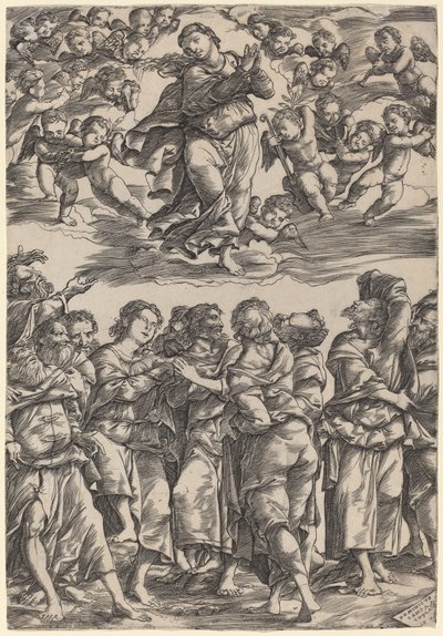 La Asunción de la Virgen de Domenico Campagnola