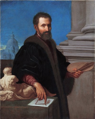 Retrato de Miguel Ángel Buonarroti de Domenico Cresti