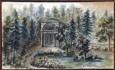 Pabellón en memoria de Frederica, hermana de la emperatriz Maria Feodorovna, en Pavlovsk de Domenico Felice Lamoni
