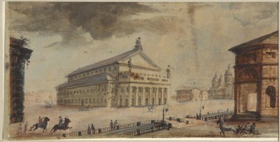 El Teatro Imperial Bolshoi Kamenny de San Petersburgo de Domenico Felice Lamoni