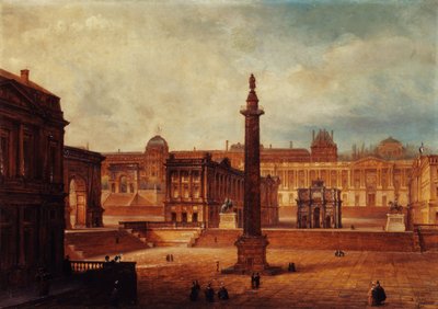 Vista compuesta de los monumentos parisinos de Domenico Ferri