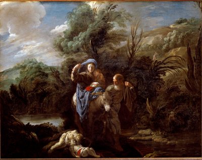 Huida a Egipto de Domenico Fetti or Feti