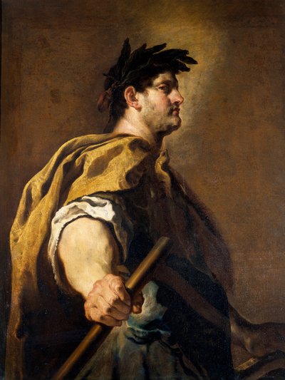 Retrato del emperador romano Domiciano de Domenico Fetti or Feti