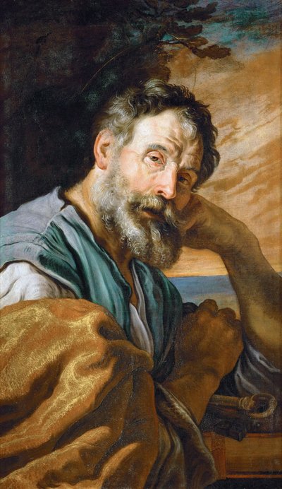 Arrepentimiento de San Pedro por Domenico Fetti, ca. 1613 de Domenico Fetti or Feti