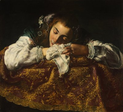 Niña durmiendo de Domenico Fetti or Feti