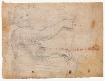Niña sentada de Domenico Fiasella