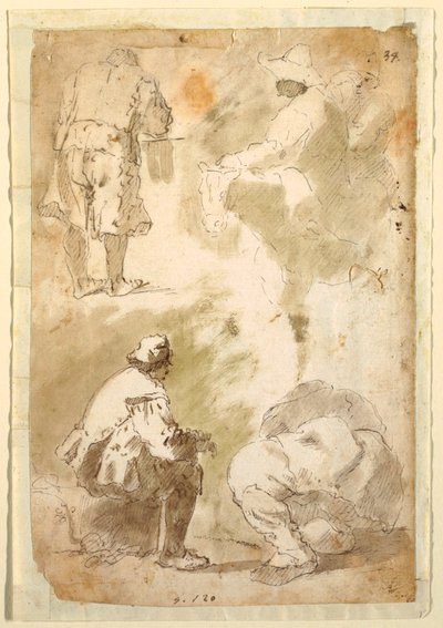 Cinco hombres de Domenico Gargiulo, called Micco Spadaro