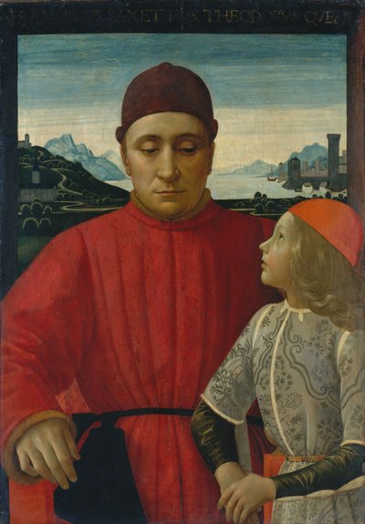 Francesco Sassetti y su hijo Teodoro de Domenico Ghirlandaio