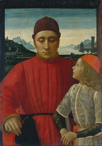 Italiano: Retrato de Francesco Sassetti con su hijo Teodoro Francesco Sassetti y su hijo Teodoro de Domenico Ghirlandaio