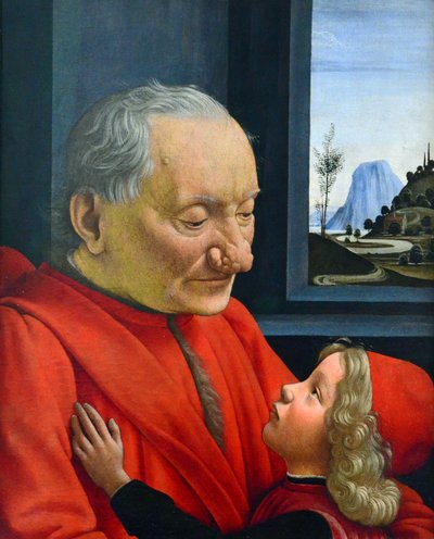 Italiano: Ritratto di vecchio con nipote Un viejo y su nieto de Domenico Ghirlandaio