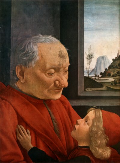 Italiano: Ritratto di vecchio con nipote Un viejo y su nieto de Domenico Ghirlandaio