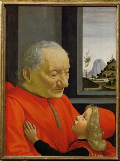 Retrato de un anciano y un niño - ... de Domenico Ghirlandaio