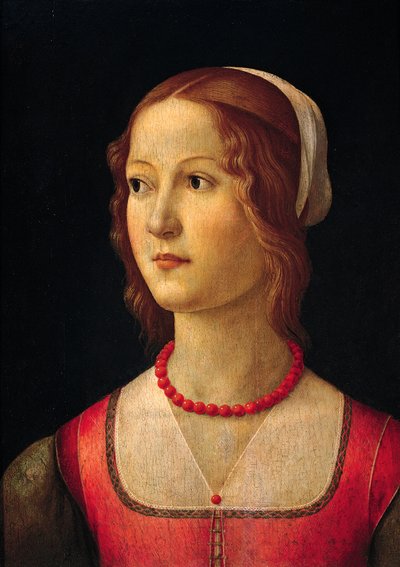 Retrato de niña de Domenico Ghirlandaio (1449-1494), hacia 1485 de Domenico Ghirlandaio