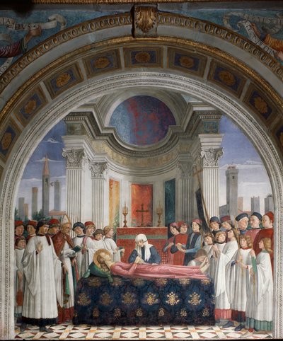 El funeral de Santa Fina de Domenico Ghirlandaio