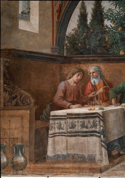 La Última Cena (detalle) de Domenico Ghirlandaio