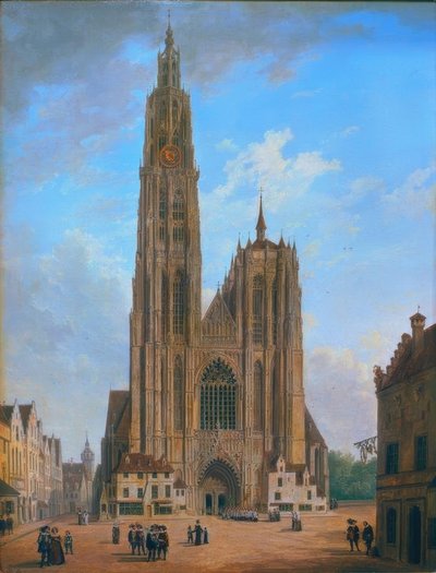La catedral de Amberes de Domenico II Quaglio