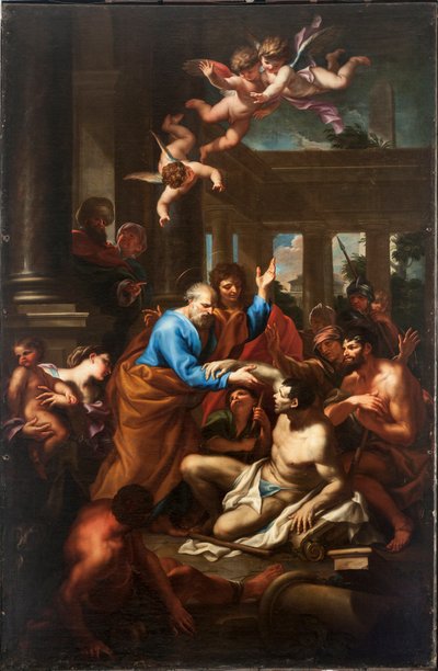 El Milagro de San Pedro de Domenico I Piola