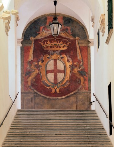 Armas de la República de Génova (Fresco) de Domenico Il Sarzana Fiasella
