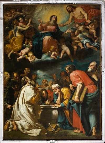 Asunción de la Virgen (óleo sobre lienzo) de Domenico Il Sarzana Fiasella
