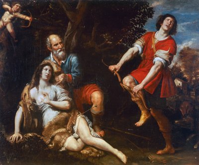 Silvio y Dorinda, de Domenico Fiasella (1589-1669), óleo sobre lienzo de Domenico Il Sarzana Fiasella