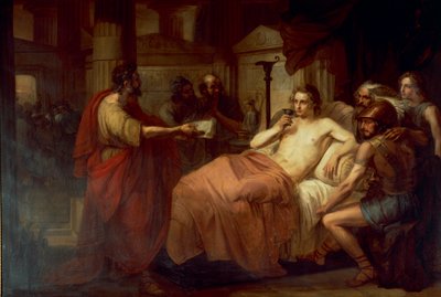 Alejandro Magno y su médico Filipo de Domenico Induno