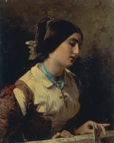 Lucía, una mujer lombarda de Domenico Induno