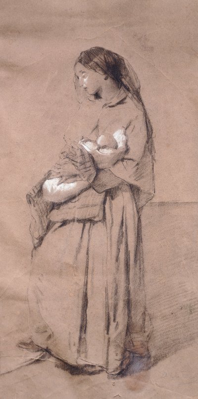 Madre abandonada de Domenico Induno
