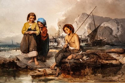 Jóvenes pescadores de Domenico Induno