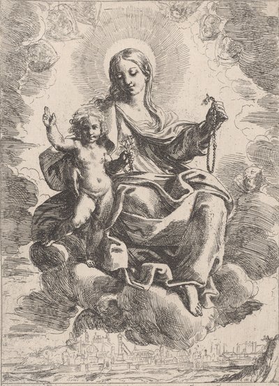 La Virgen del Rosario, 1645-1684 de Domenico Maria Canuti