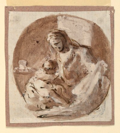 Madonna y el niño de Domenico Mondo